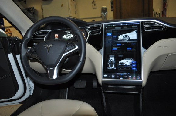 tesla interior